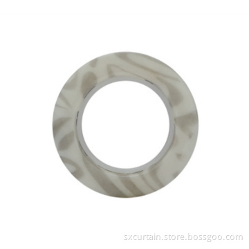 Zebra Pattern Built-in Silencer Ring Curtain Eyelet